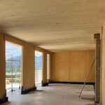 Interno di abitazione in legno