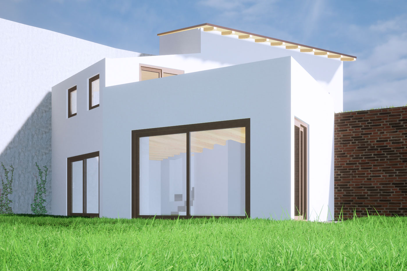 render villetta moderna