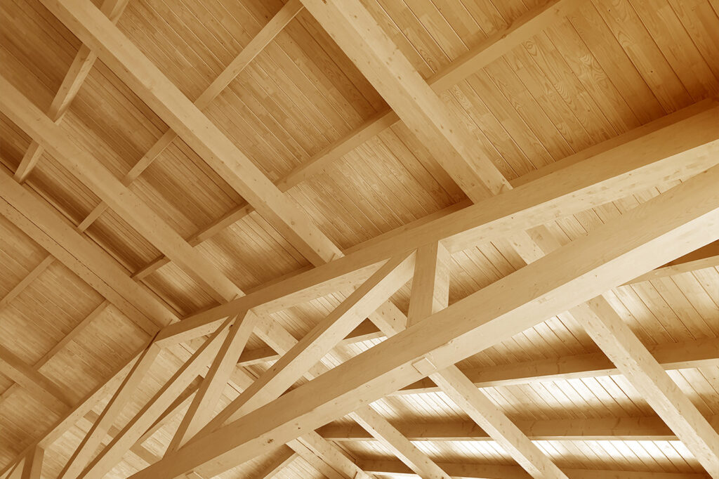 travi tetto in legno