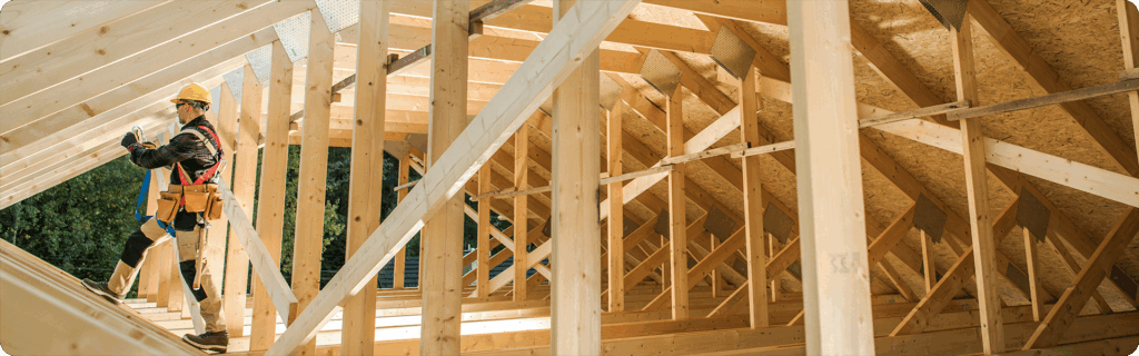 costruzione tetto in legno